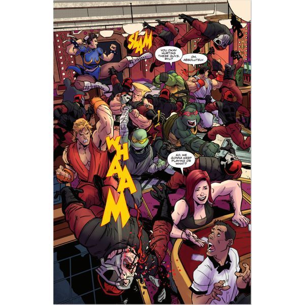 Teenage Mutant Ninja Turtles Vs. Street Fighter UAS1803 фото